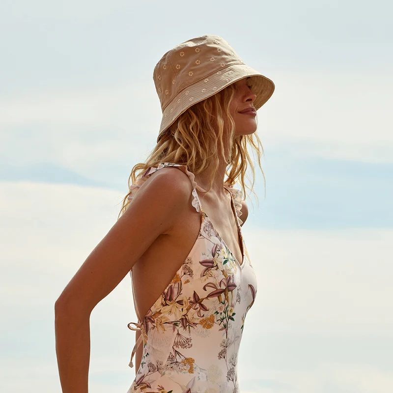 Chapeau Bob en Coton Kimbee marron clair BARTS