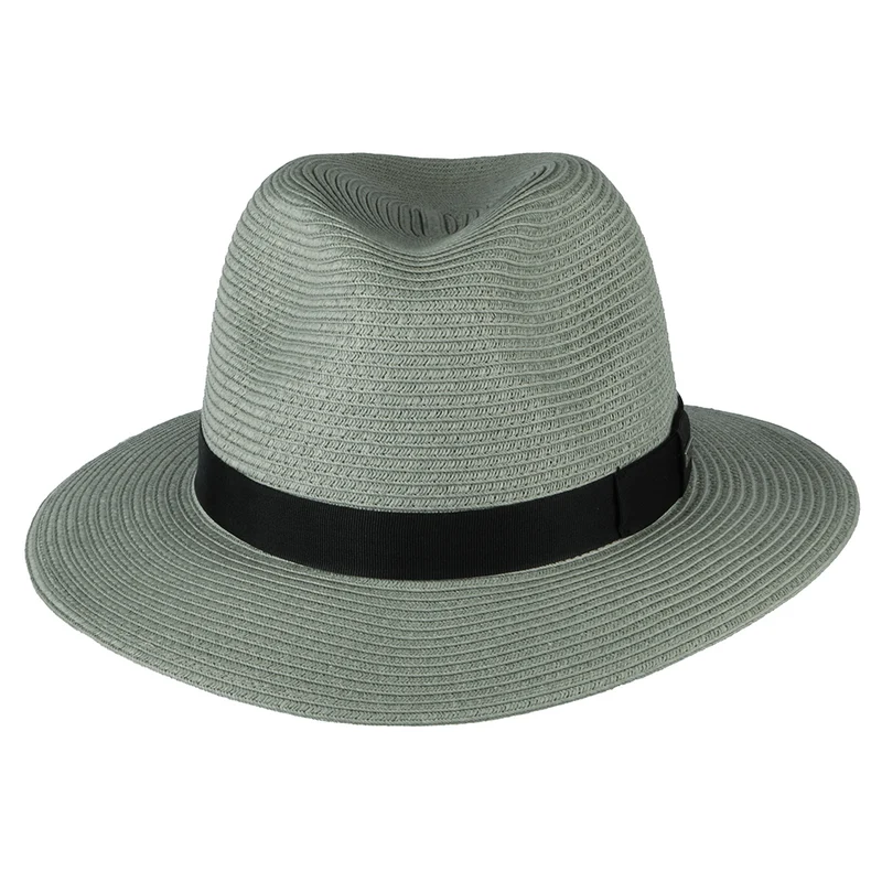 Chapeau Fedora en Paille Toyo Aveloz sauge BARTS