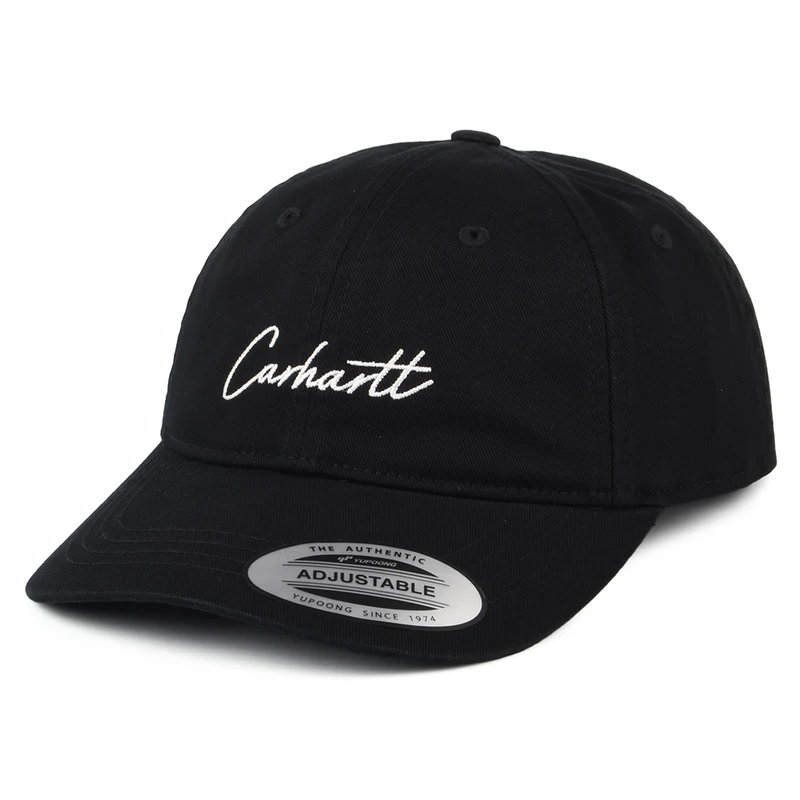 Casquette en Coton Sergé Delray noir-blanc CARHARTT WIP