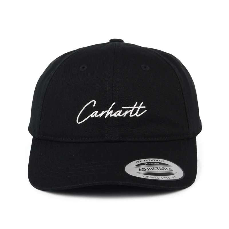 Casquette en Coton Sergé Delray noir-blanc CARHARTT WIP