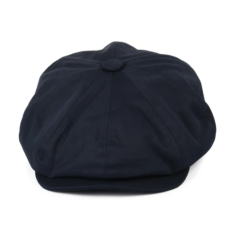 Casquette Gavroche à 8 Pans en Coton bleu marine CHRISTYS