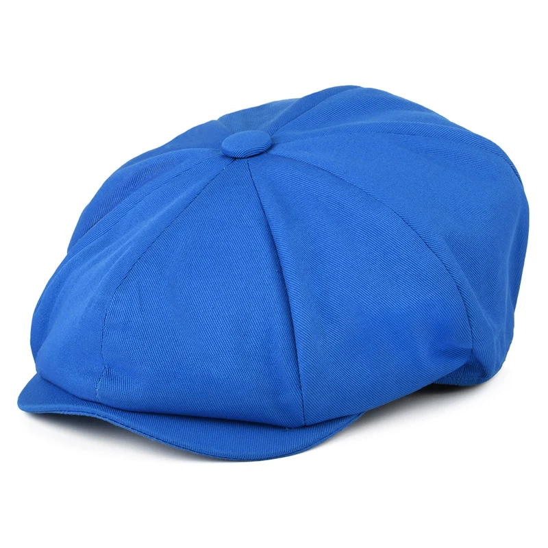 Casquette Gavroche à 8 Pans en Coton bleu CHRISTYS