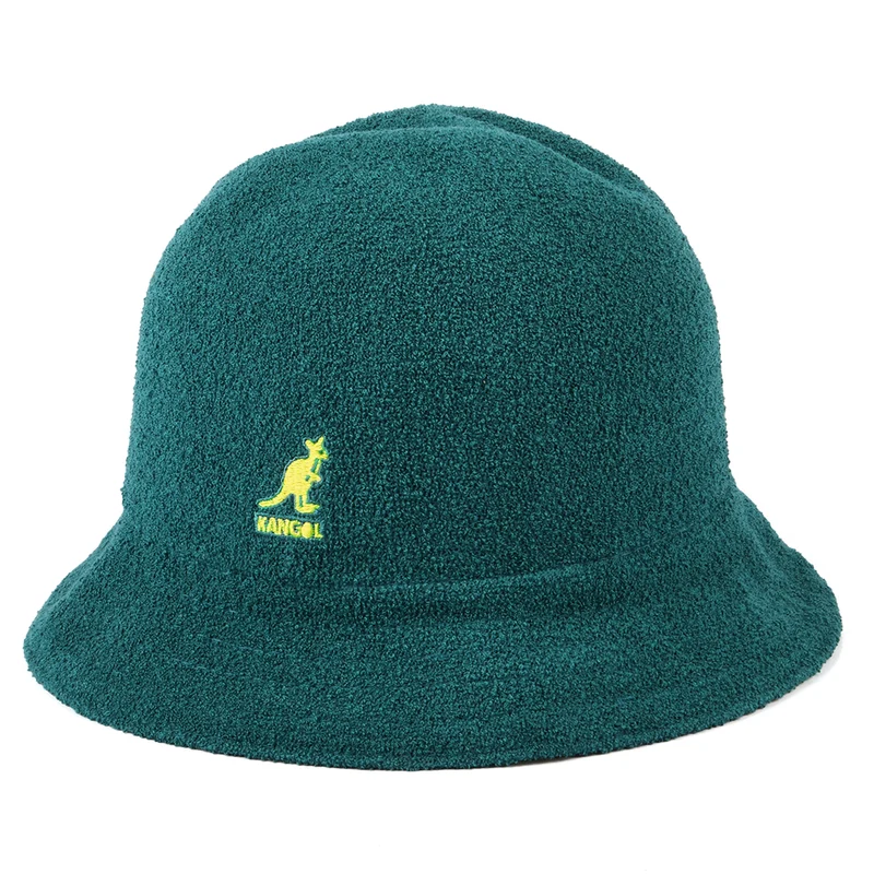 Chapeau Bob Réversible Casual Flip It bleu sarcelle-citron vert KANGOL