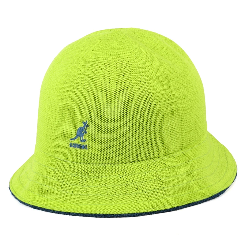 Chapeau Bob Réversible Casual Flip It bleu sarcelle-citron vert KANGOL