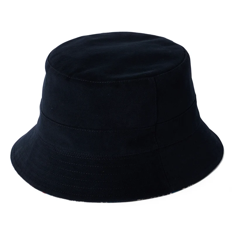 Chapeau Bob Réversible en Coton bleu marine foncé FAILSWORTH