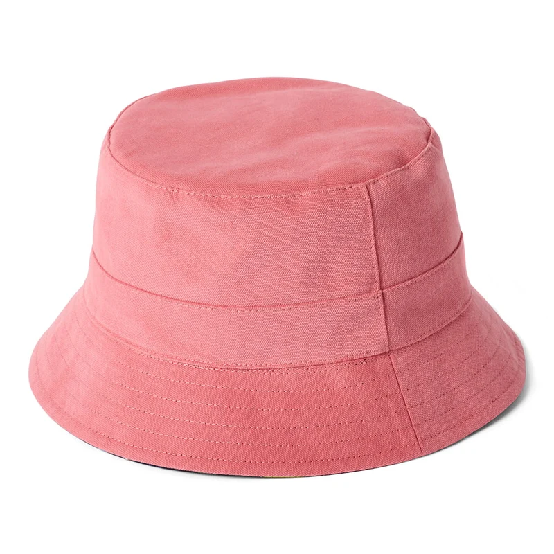 Chapeau Bob Réversible en Coton saumon FAILSWORTH
