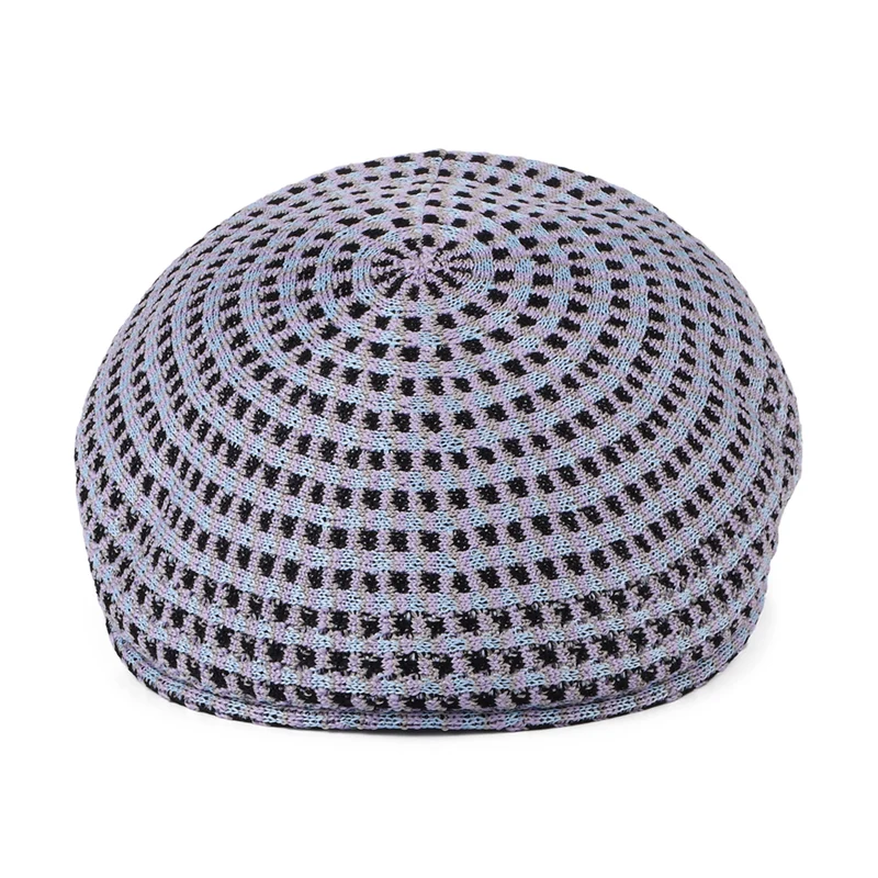 Casquette Plate en Tropic 504 Geo Board lavande KANGOL