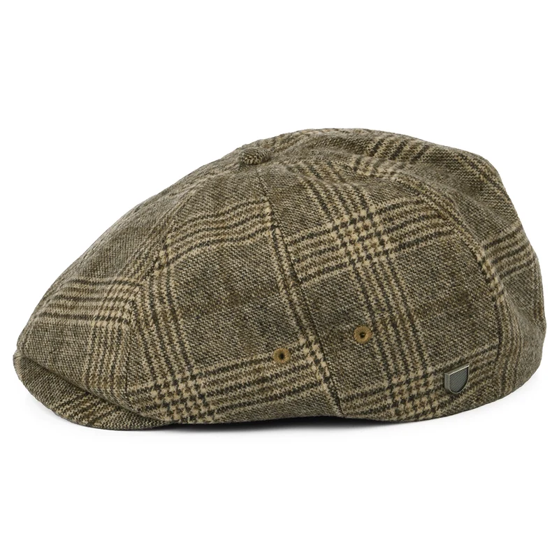 Casquette Gavroche Légère à Carreaux Brood sable-avoine BRIXTON