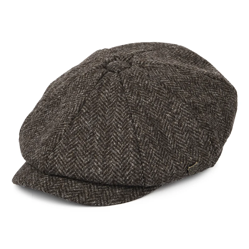 Casquette Gavroche en Laine Britannique Rothbury marron foncé FAILSWORTH