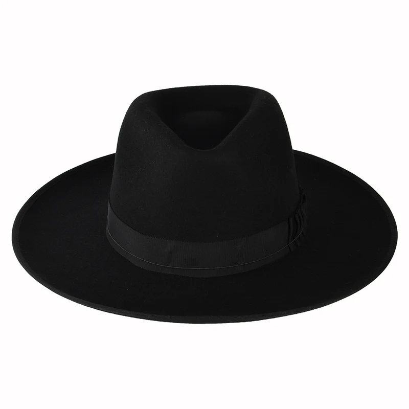 Chapeau Fedora en Laine Feutrée Reno noir BRIXTON