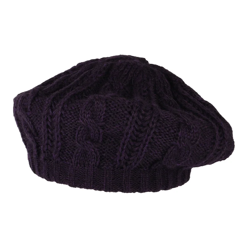 Béret à Torsades violet WHITELEY