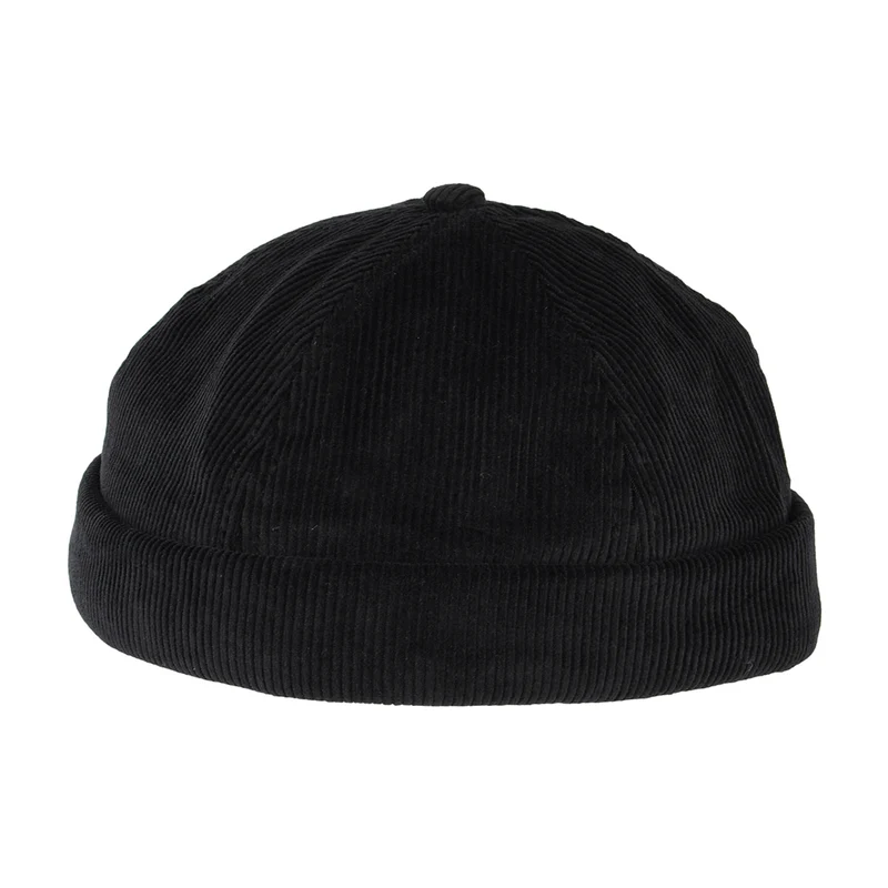 Bonnet Miki Breton en Velours Côtelé Délavé noir NEW BALANCE