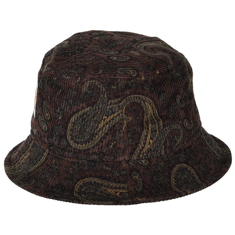 Chapeau Bob en Velours Côtelé Paisley mélange de bordeaux CARHARTT WIP