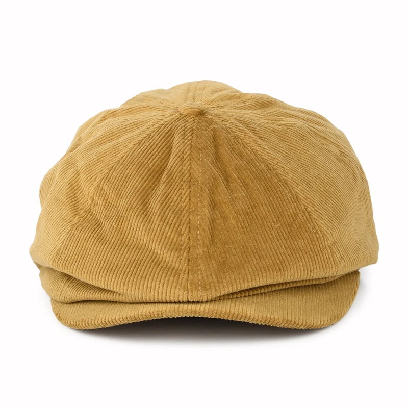 Casquette Gavroche en Velours Côtelé Brood sable du désert BRIXTON