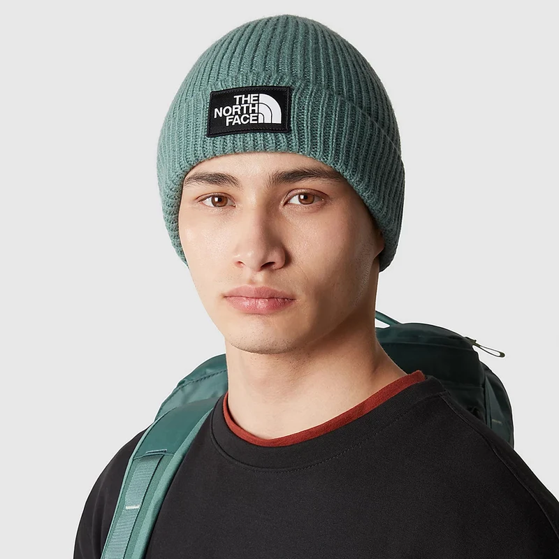 Bonnet Marin à Revers TNF Logo Box sauge foncé THE NORTH FACE