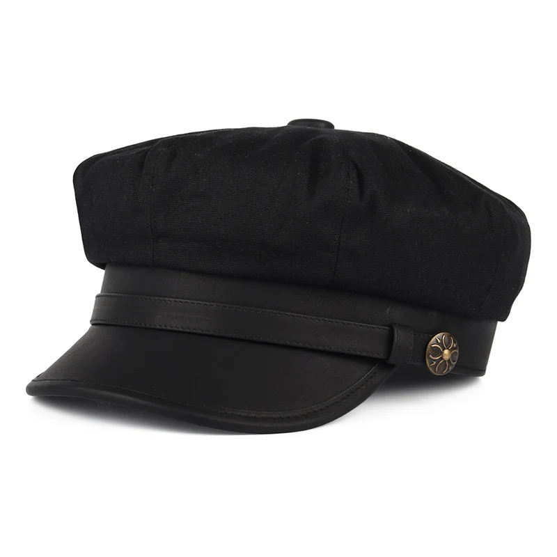 Casquette de Motard Rebelle noir JAXON & JAMES