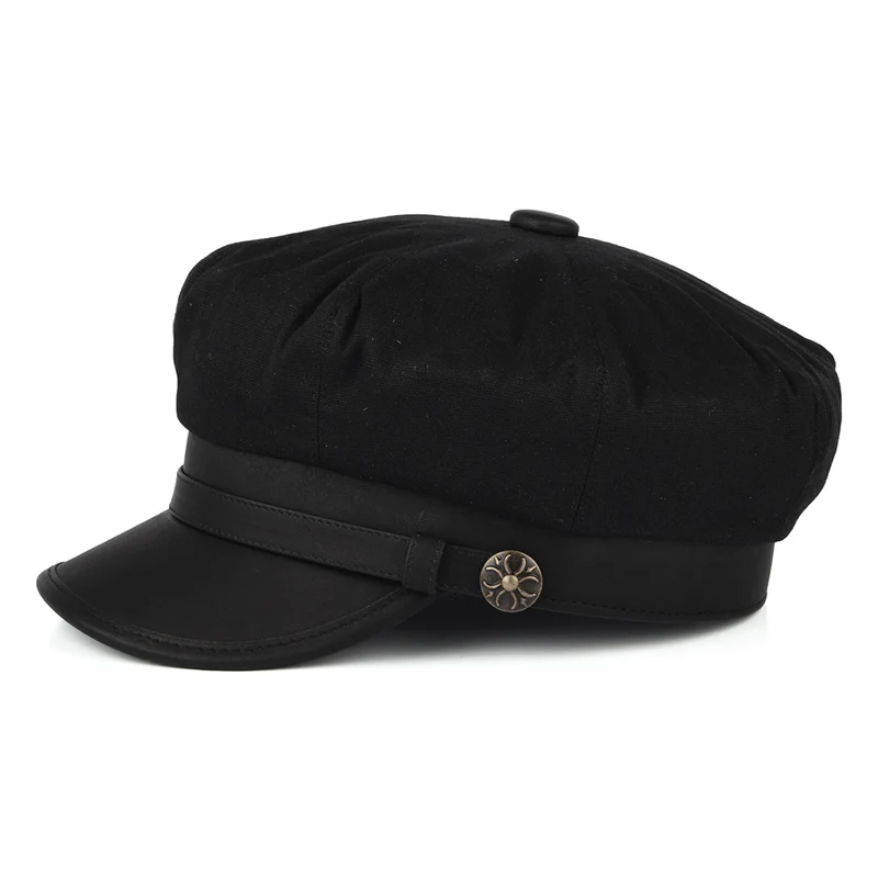 Casquette de Motard Rebelle noir JAXON & JAMES