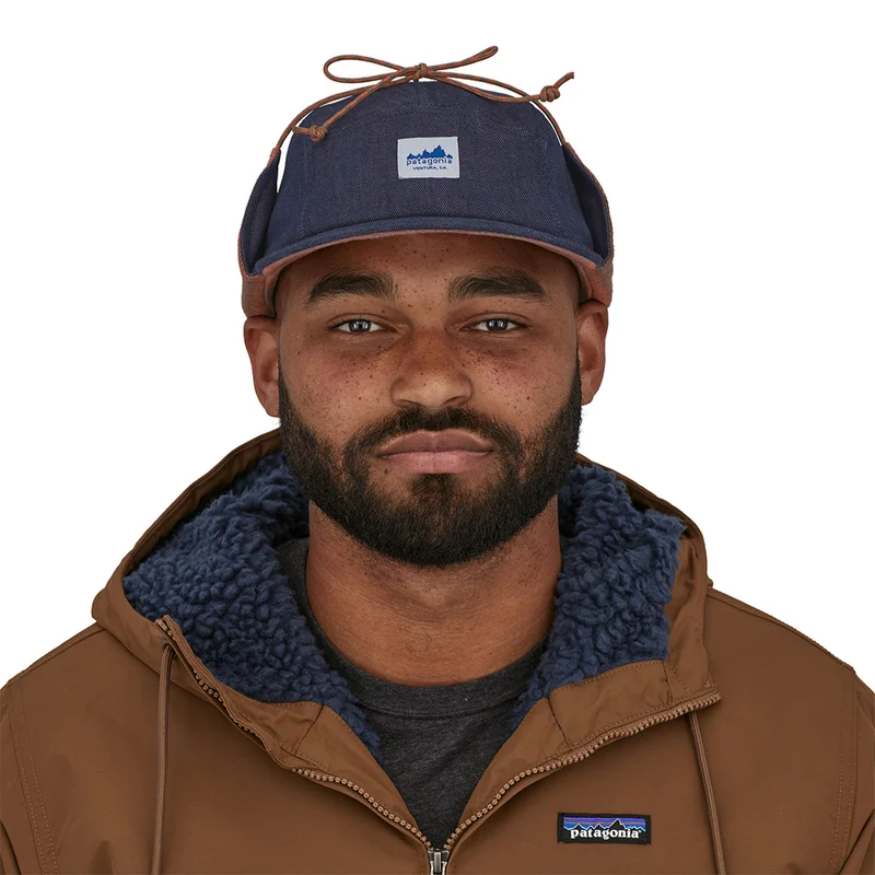 Casquette 5 Panel Avec Protège-Oreilles Range denim-marron PATAGONIA