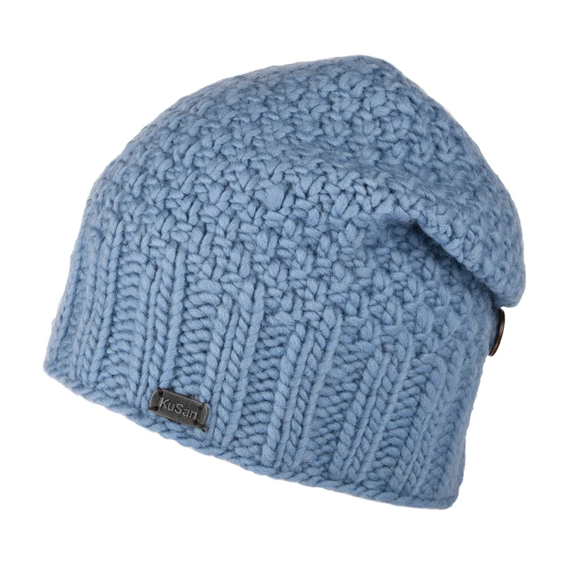 Bonnet Boutonné bleu ciel KUSAN