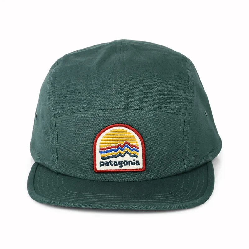Casquette 5 Panel en Coton Bio Ridge Rise Moonlight Graphic Maclure forêt clair PATAGONIA