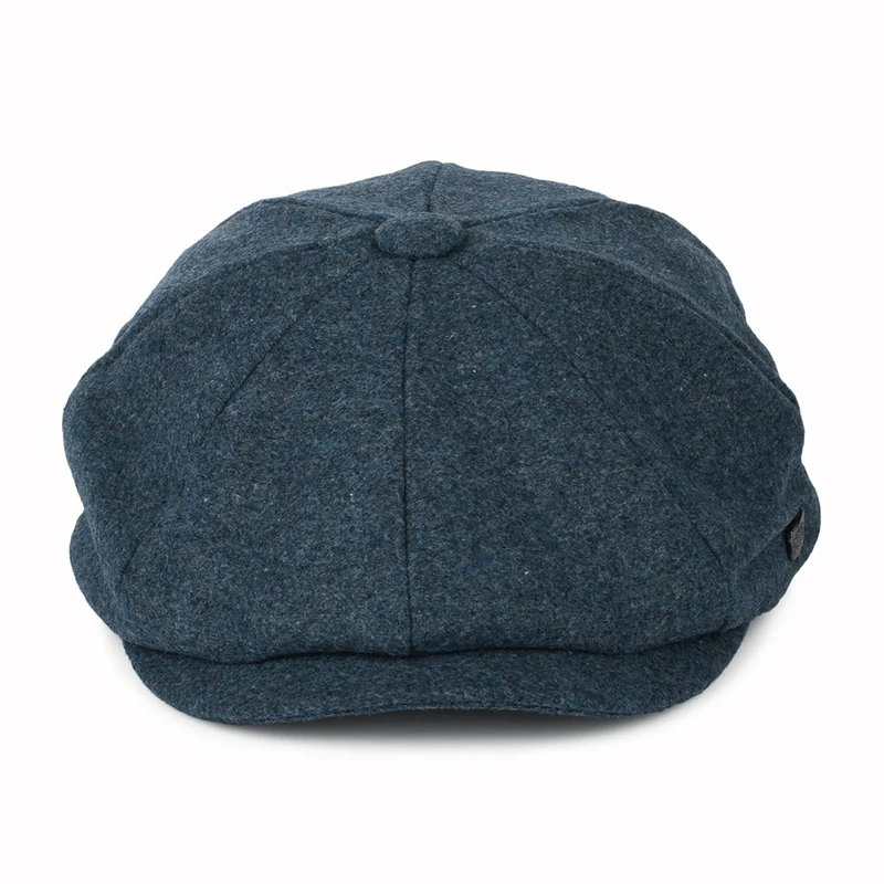 Casquette Gavroche en Melton Alfie bleu FAILSWORTH