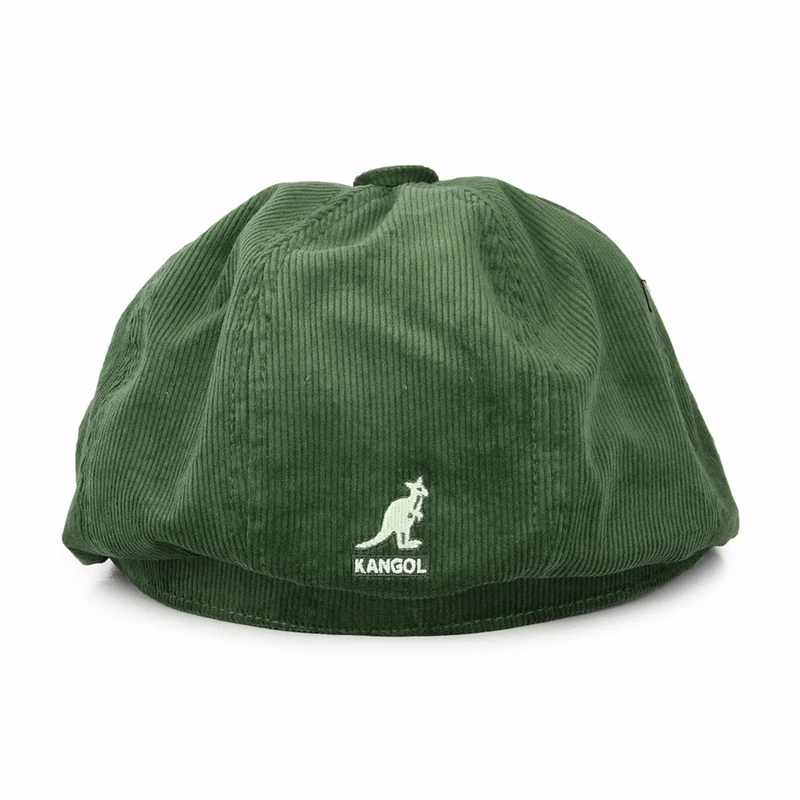 Casquette Gavroche en Velours Côtelé Hawker olive KANGOL