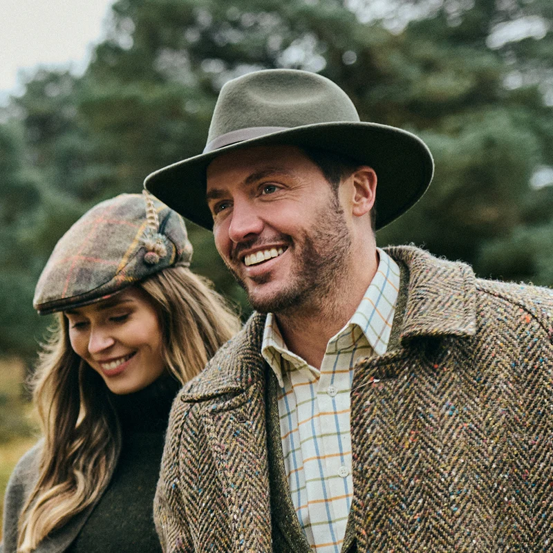 Chapeau Fedora Hydrofuge Adventurer vert herbe FAILSWORTH