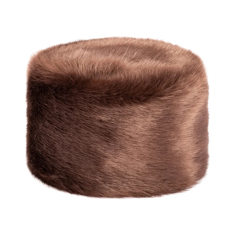 Chapeau Calot Femme Hiver en Fausse Fourrure châtaigne HELEN MOORE