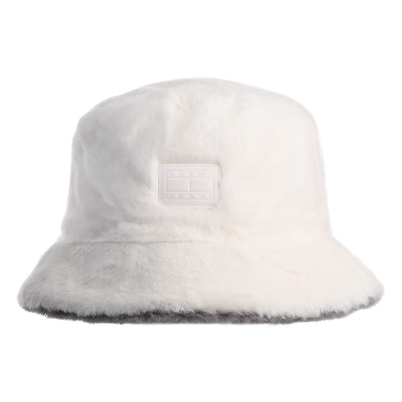 Chapeau Bob en Fausse Fourrure Réversible TJW Fuzzy ecru TOMMY HILFIGER