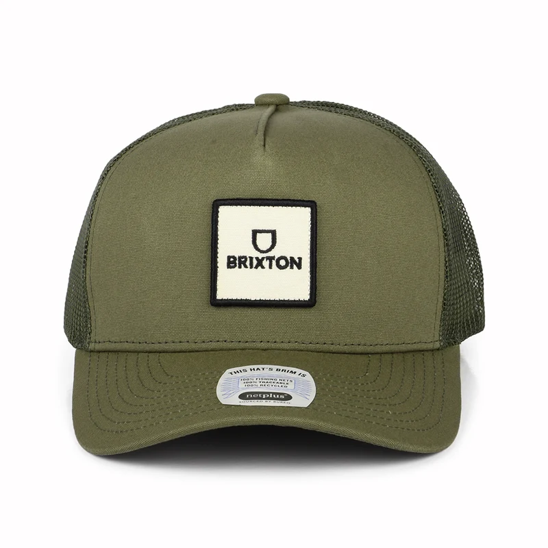 Casquette Trucker Alpha Block NetPlus MP olive BRIXTON