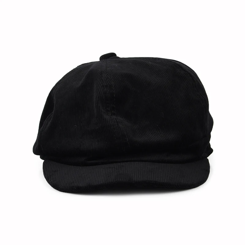 Casquette Gavroche en Velours Côtelé noir KANGOL
