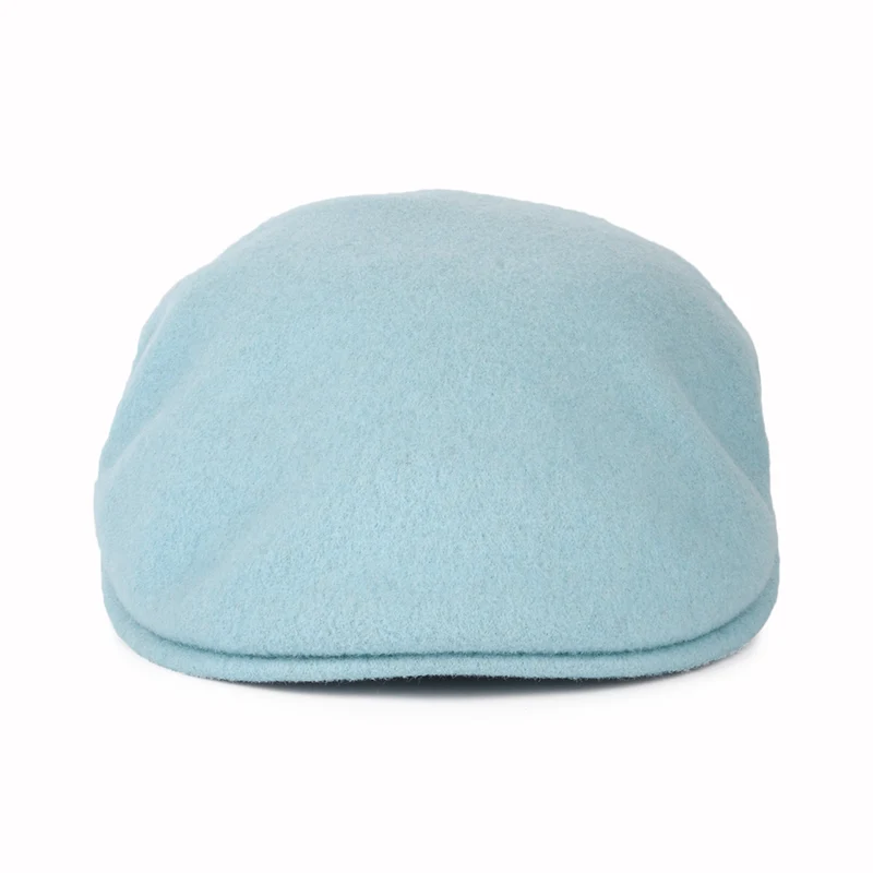 Casquette Plate en Laine 504 bleu glacé KANGOL