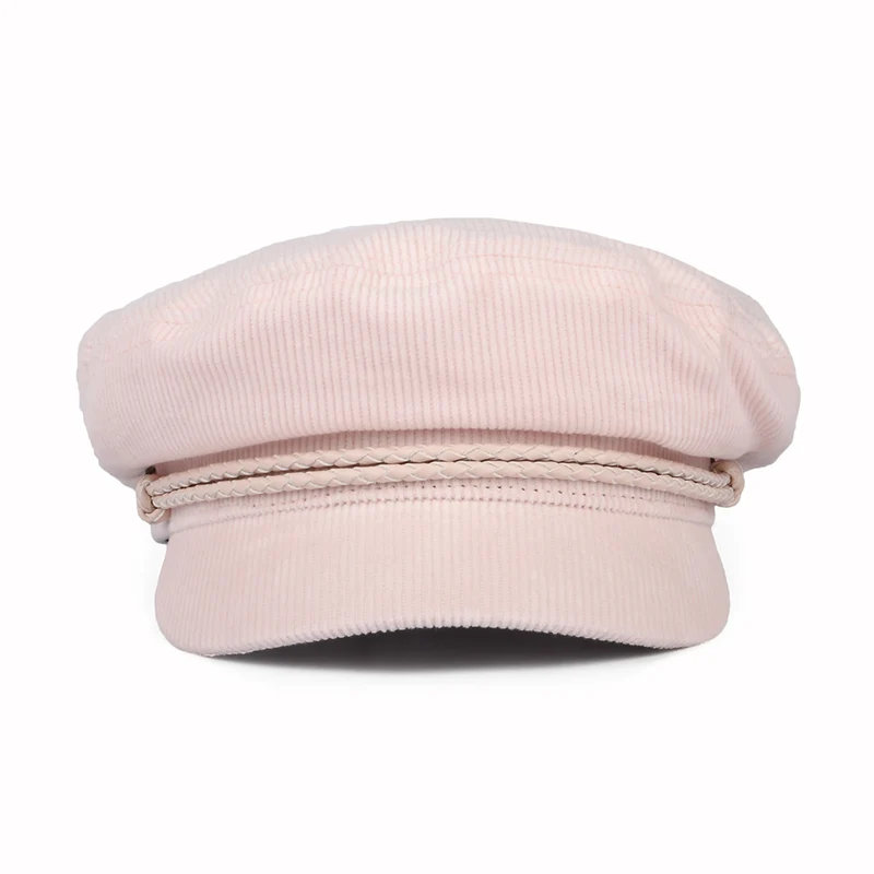 Casquette de Marin en Velours Côtelé vieux rose BRIXTON