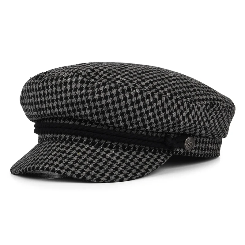 Casquette de Marin Pied-de-Poule gris-noir BRIXTON