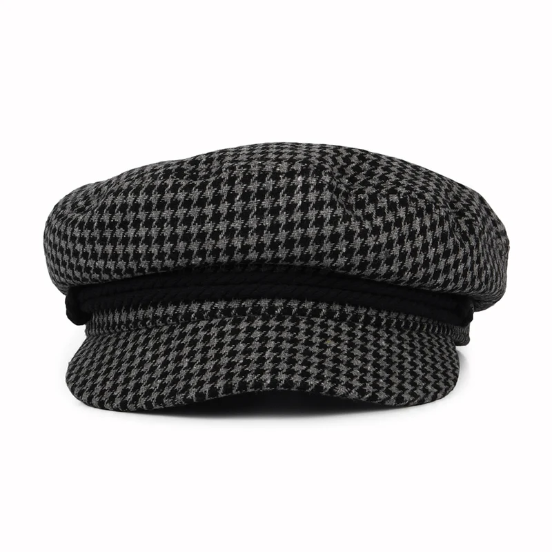 Casquette de Marin Pied-de-Poule gris-noir BRIXTON