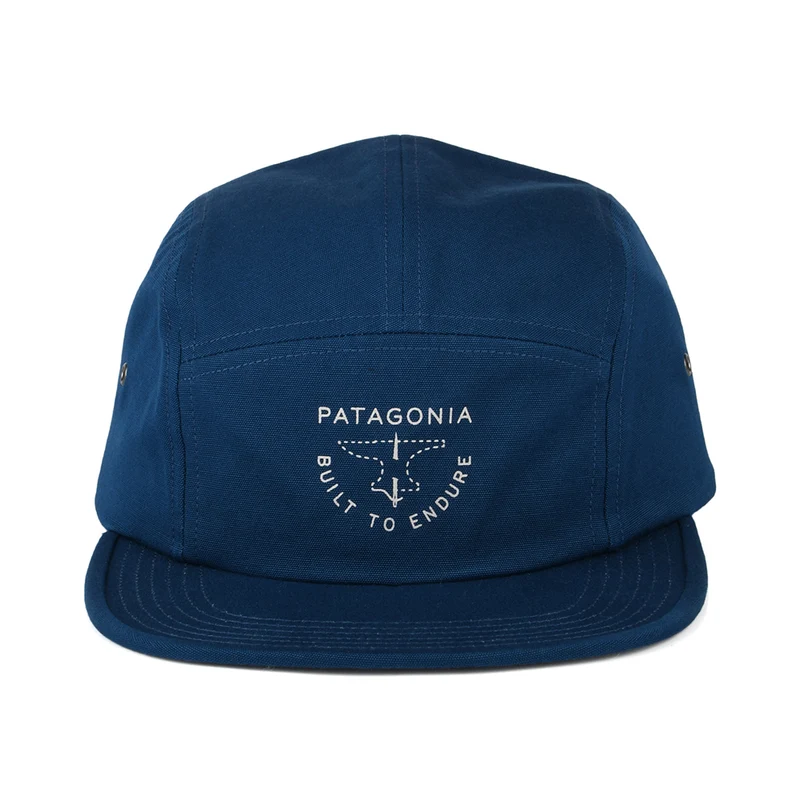 Casquette 5 Panel Forge Mark Graphic Maclure en Coton Bio bleu sarcelle PATAGONIA