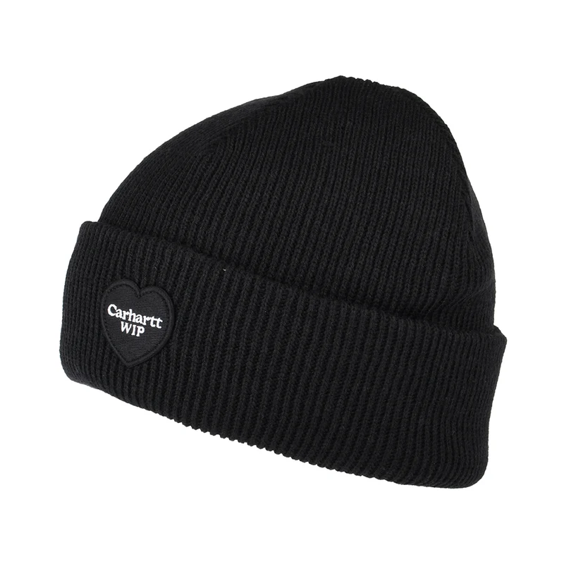 Bonnet Heart Patch noir CARHARTT WIP