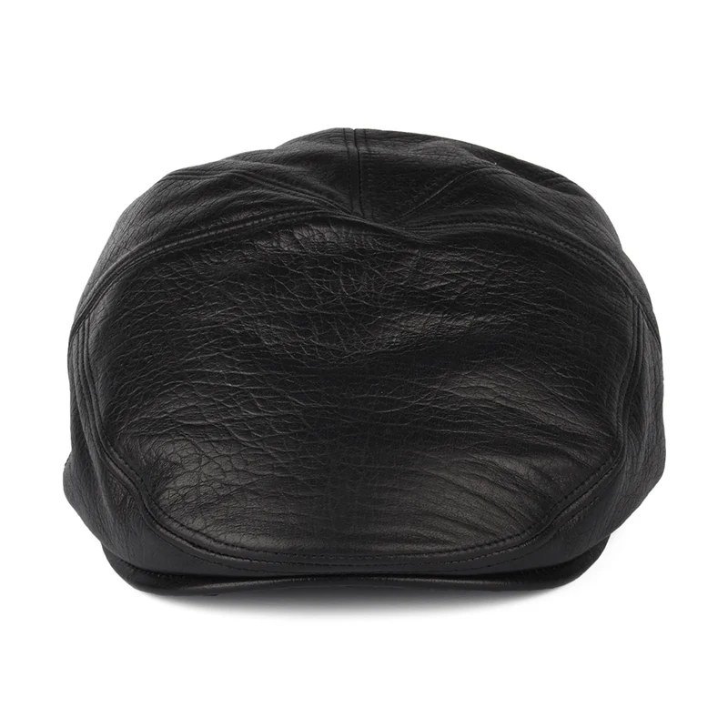 Casquette Plate en Cuir Reffell noir BAILEY