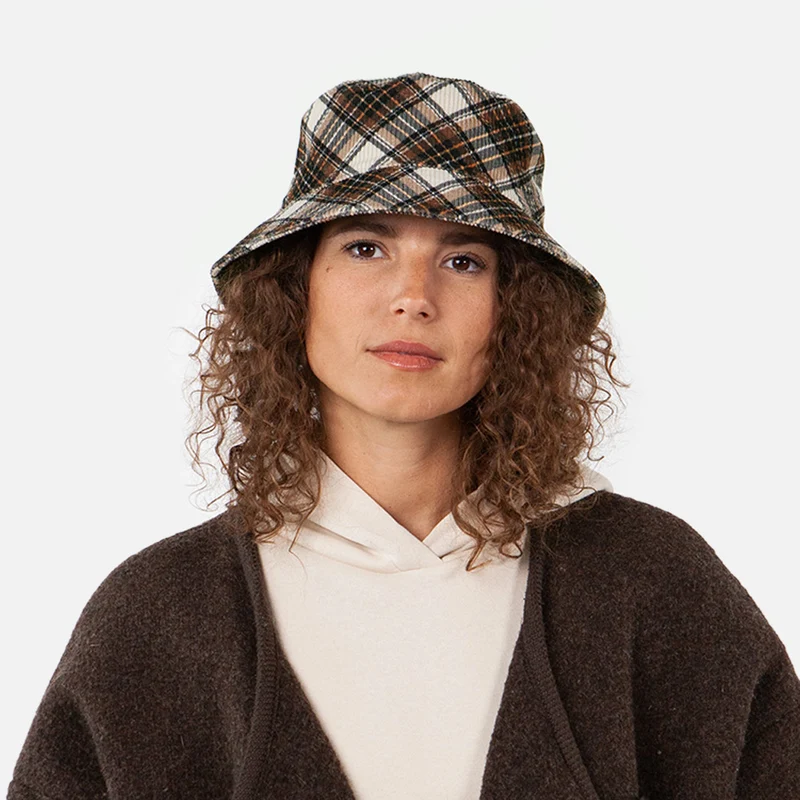 Chapeau Bob à Carreaux Denetti marron BARTS