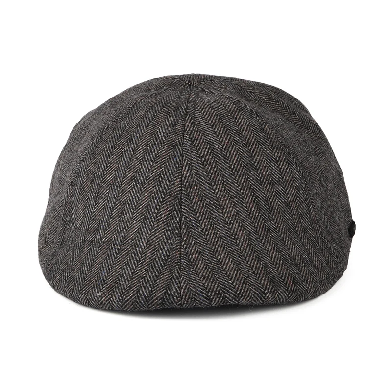 Casquette Plate à Chevrons Bec-de-Canard Mr. Mitchell gris foncé BARTS