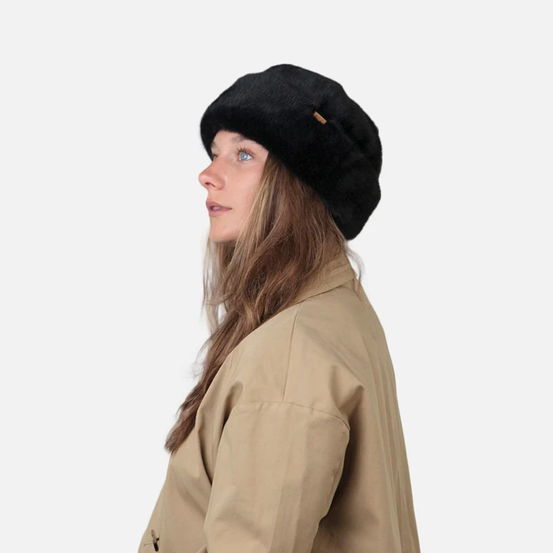 Chapeau Hiver en Fausse Fourrure Cherrybush noir BARTS