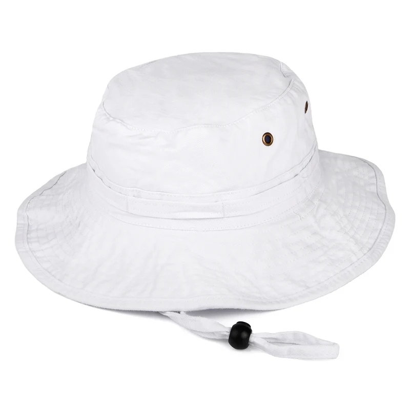 Chapeau Bob Boonie en Coton Pliable blanc JAXON & JAMES - VENTE EN GROS