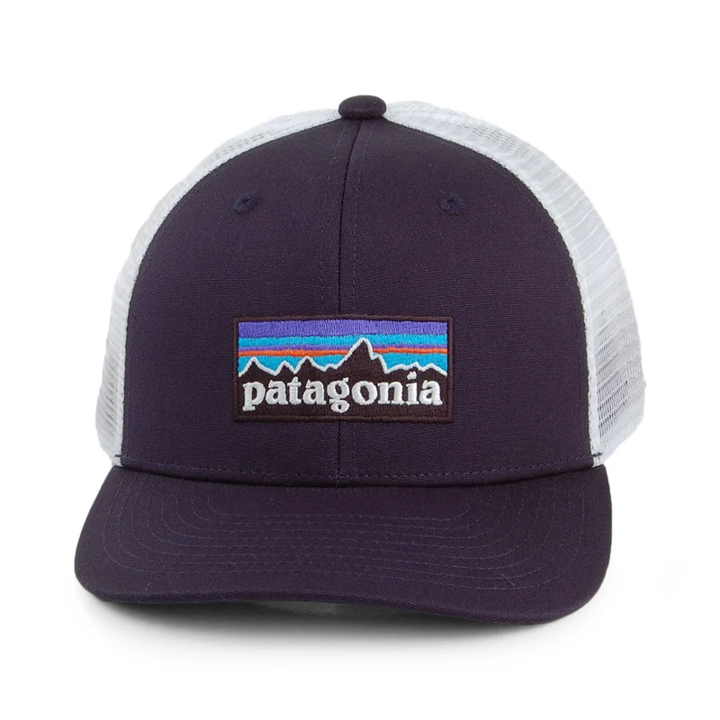 Casquette Trucker Enfant en Coton Bio P-6 Logo bleu marine-blanc PATAGONIA