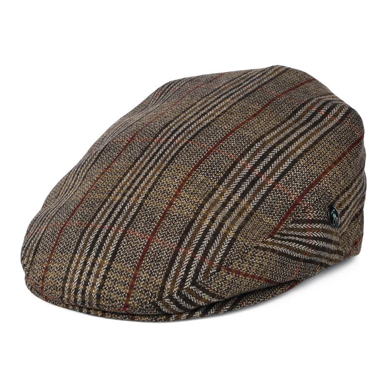 Casquette Plate en Laine et Cachemire Hampstead marron-beige sable CITY SPORT
