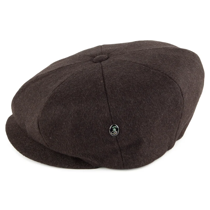 Casquette Gavroche En Laine Loden marron CITY SPORT