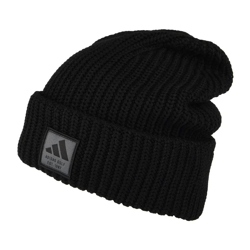 Bonnet Grosse Maille à Double Revers noir ADIDAS
