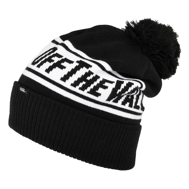Bonnet à Pompon Off The Wall noir-blanc VANS