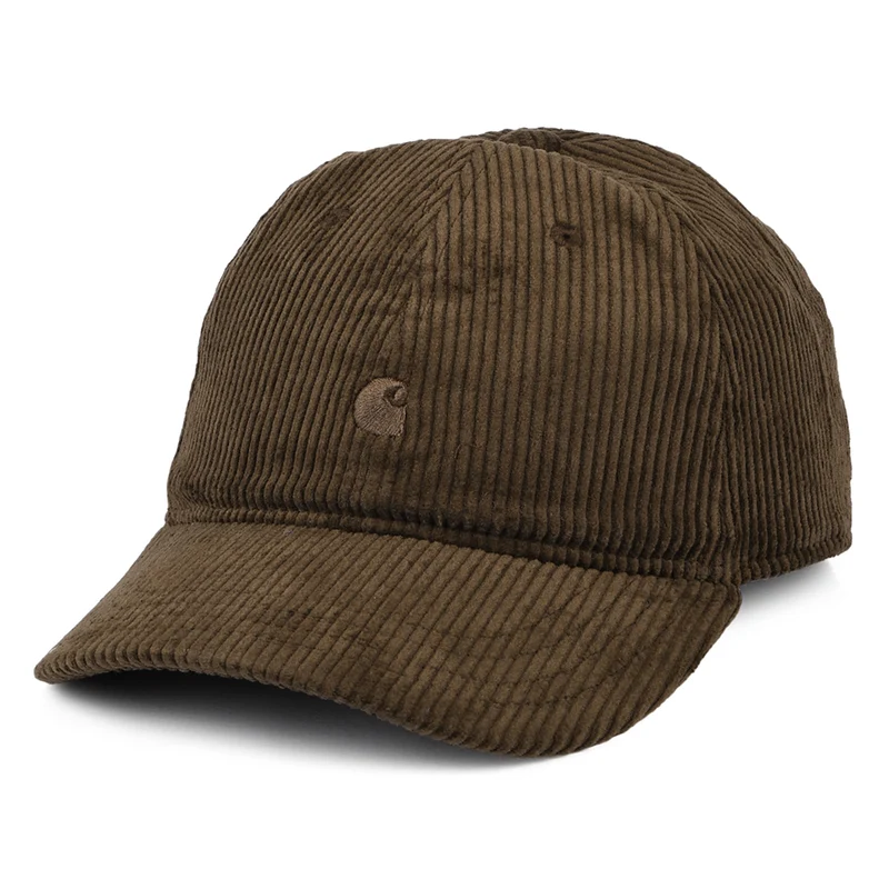 Casquette en Velours Côtelé Harlem marron profond CARHARTT WIP