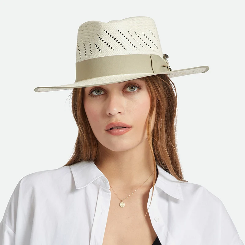 Chapeau Fedora en Paille Bandera Reserve naturel BRIXTON