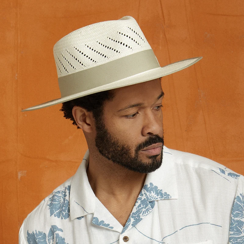 Chapeau Fedora en Paille Bandera Reserve naturel BRIXTON